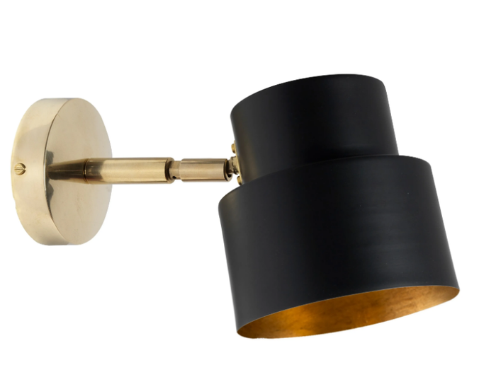 SATELLITE 03 - LED brass wall light with swing arm _ Il Bronzetto